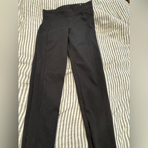 PINK Victoria's Secret Black Dress Pants with Pinstripe Pattern size small - Picture 2 of 3